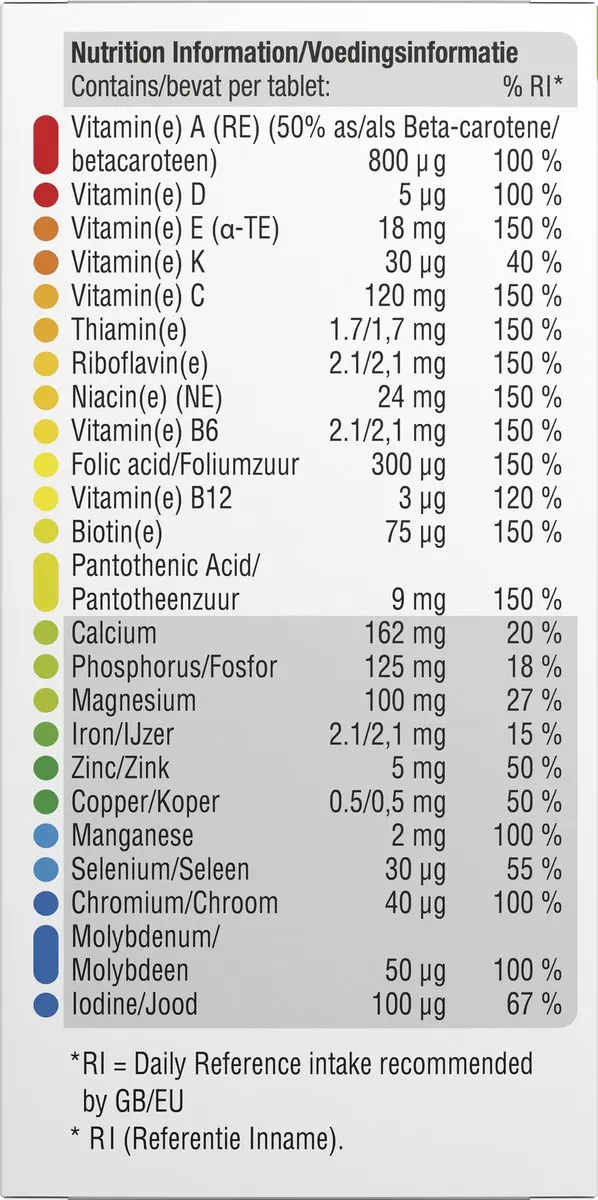 Centrum Advance 50+ Multivitaminen 100 Stuks
