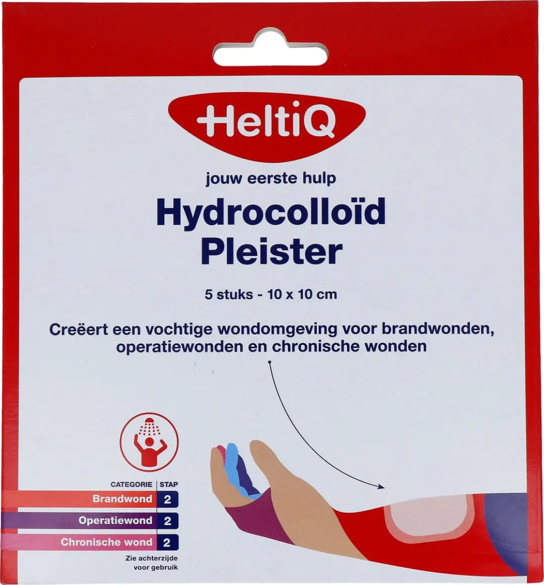Heltiq Hydrocolloid Pleisters 10x10cm - 5 Stuks - afbeelding 6 van 6