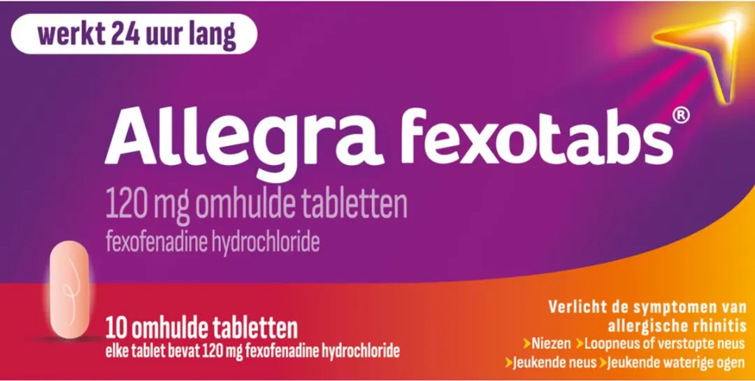 Allegra Fexotabs Bij Hooikoorts - 20 Stuks