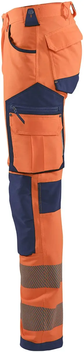 Blåkläder High Vis Werkbroek 1197-1642 - Maat 60 - Oranje/Marineblauw