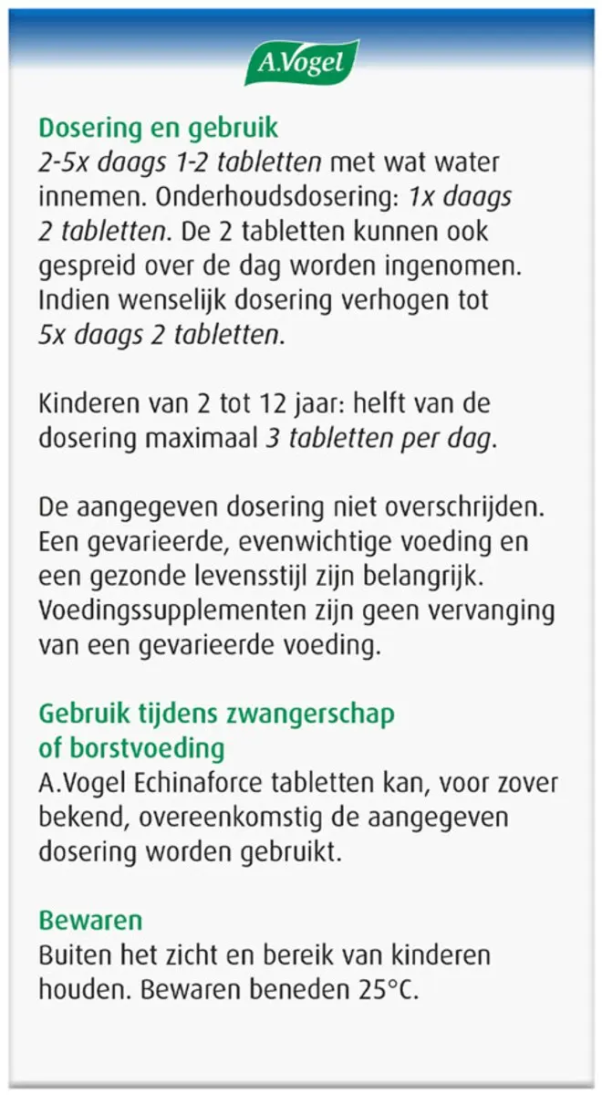 A.Vogel Echinaforce Weerstand 700g - 2x350 Tabletten