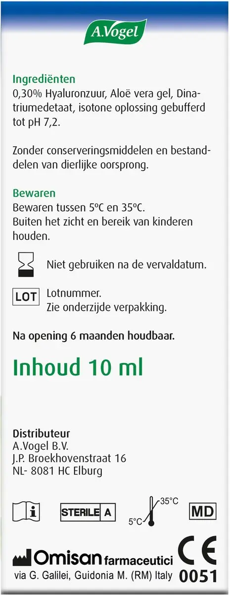 A.Vogel Ooggel Ontstoken Ooglid 10ml