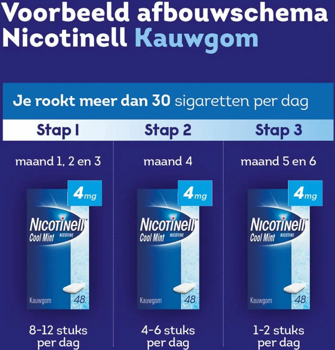 Nicotinell Kauwgom Fruit 2mg - 72 Stuks (3x24)