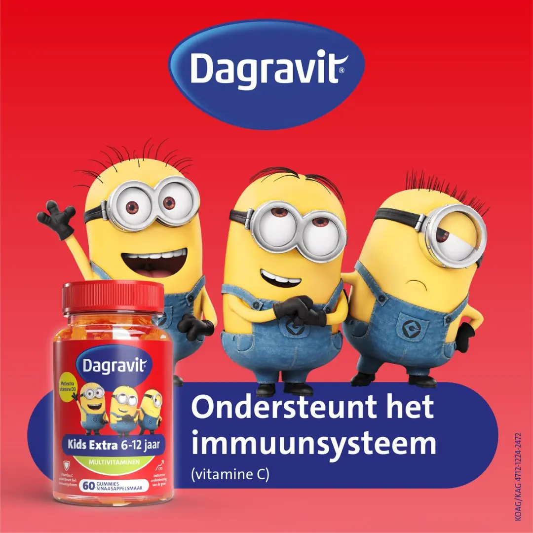Dagravit Kids Vitaminions Multivitaminen 6-12 jaar - 60 Gummies