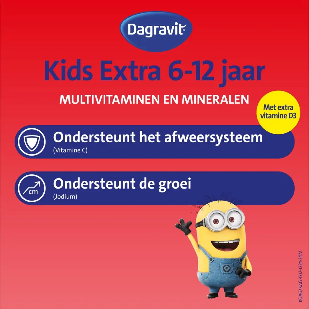 Dagravit Kids Vitaminions Multivitaminen 6-12 jaar - 60 Gummies
