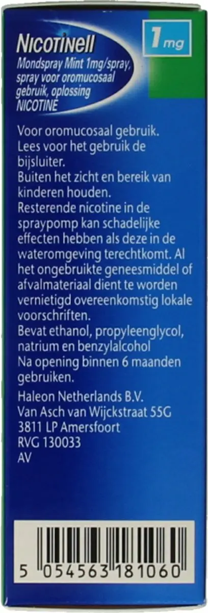 Nicotinell Mondspray 15ml - afbeelding 6 van 6