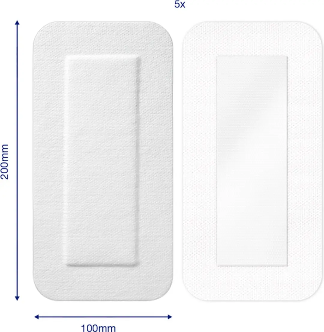 Hansaplast Sensitive Pleisters 10x20cm - 5 Stuks