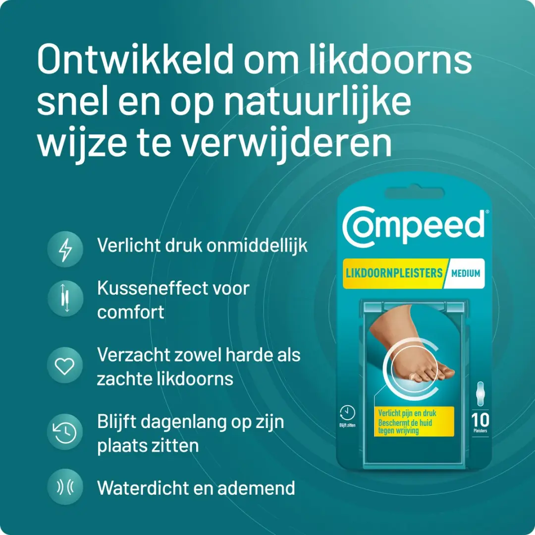 Compeed Medium Likdoornpleisters - 10 Stuks