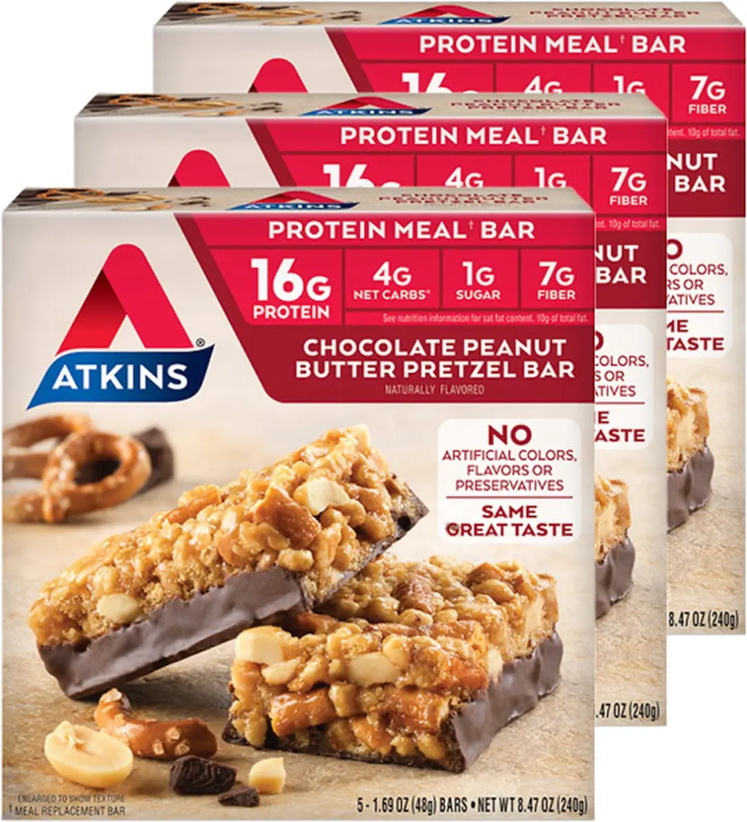 Atkins High Protein Bar Chocolade Pindakaas Pretzel