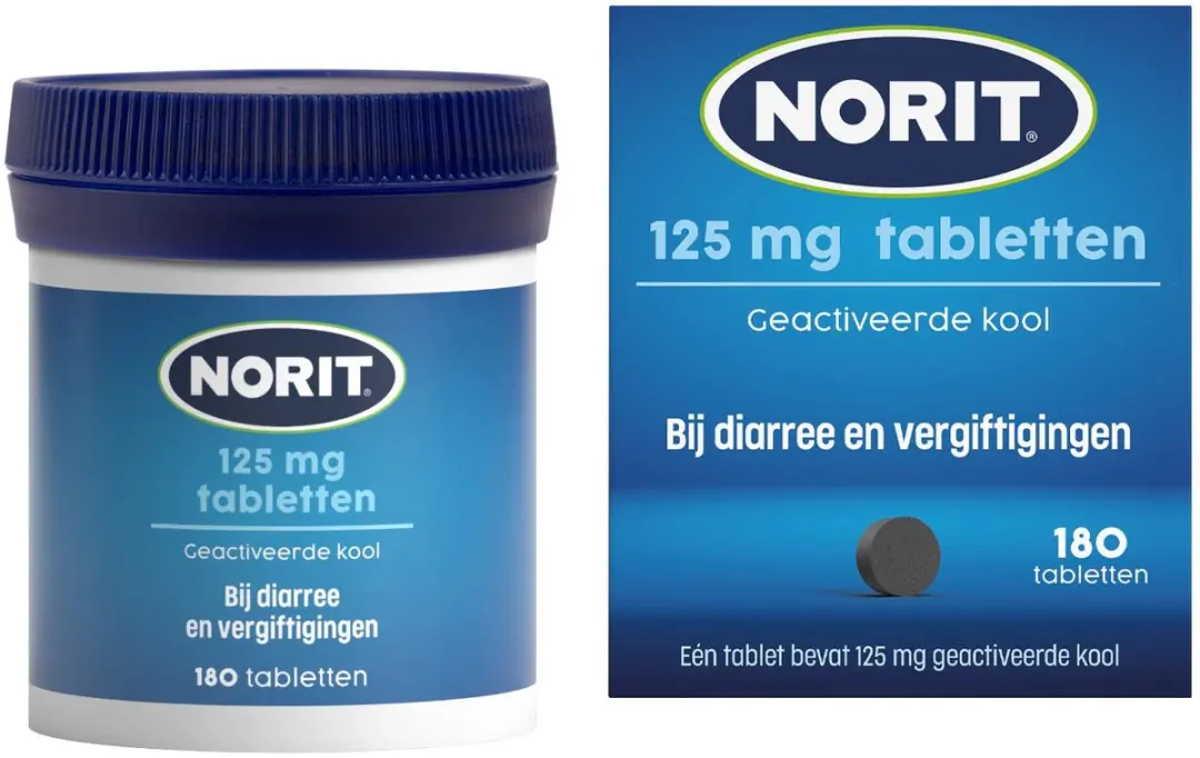 Norit Diarreeremmer 125mg