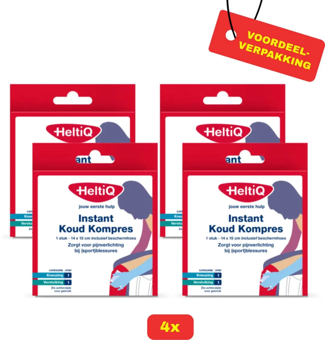 HeltiQ Koud/Warm Kompres Small - 4 Stuks