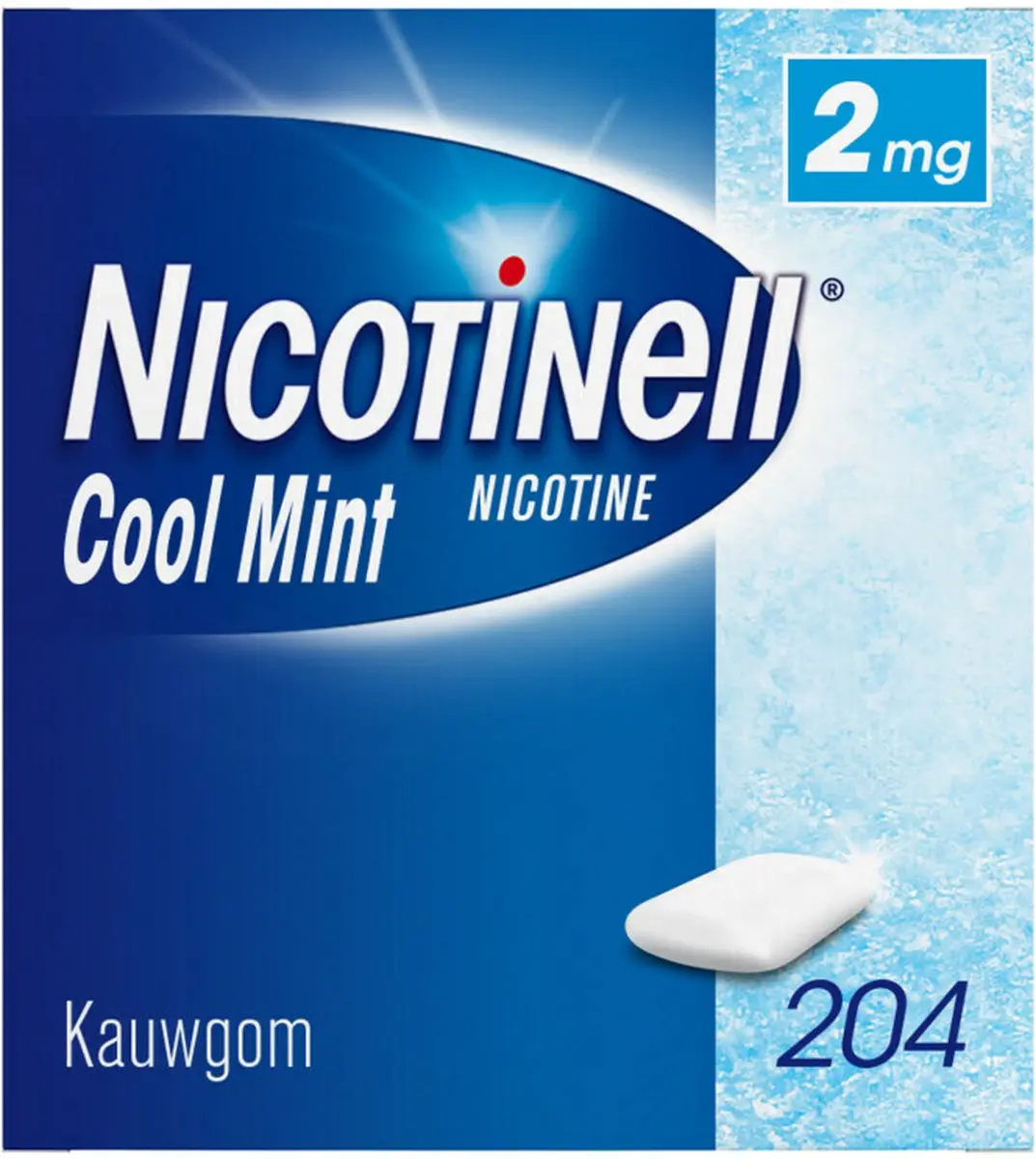 Nicotinell Kauwgom Cool Mint 2mg - 204 Stuks (3x68)