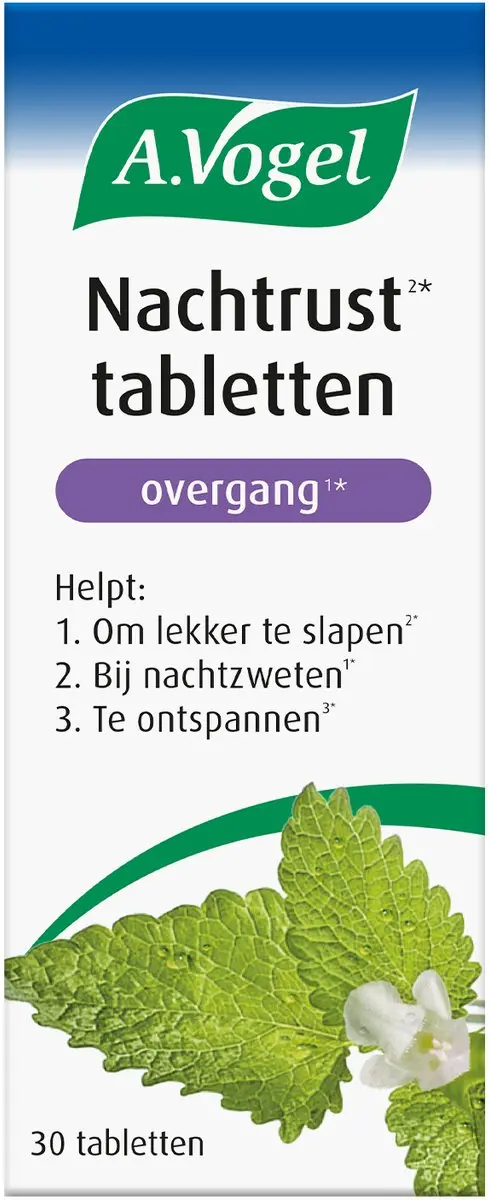 A.Vogel Nachtrust Tabletten Overgang 30 Stuks