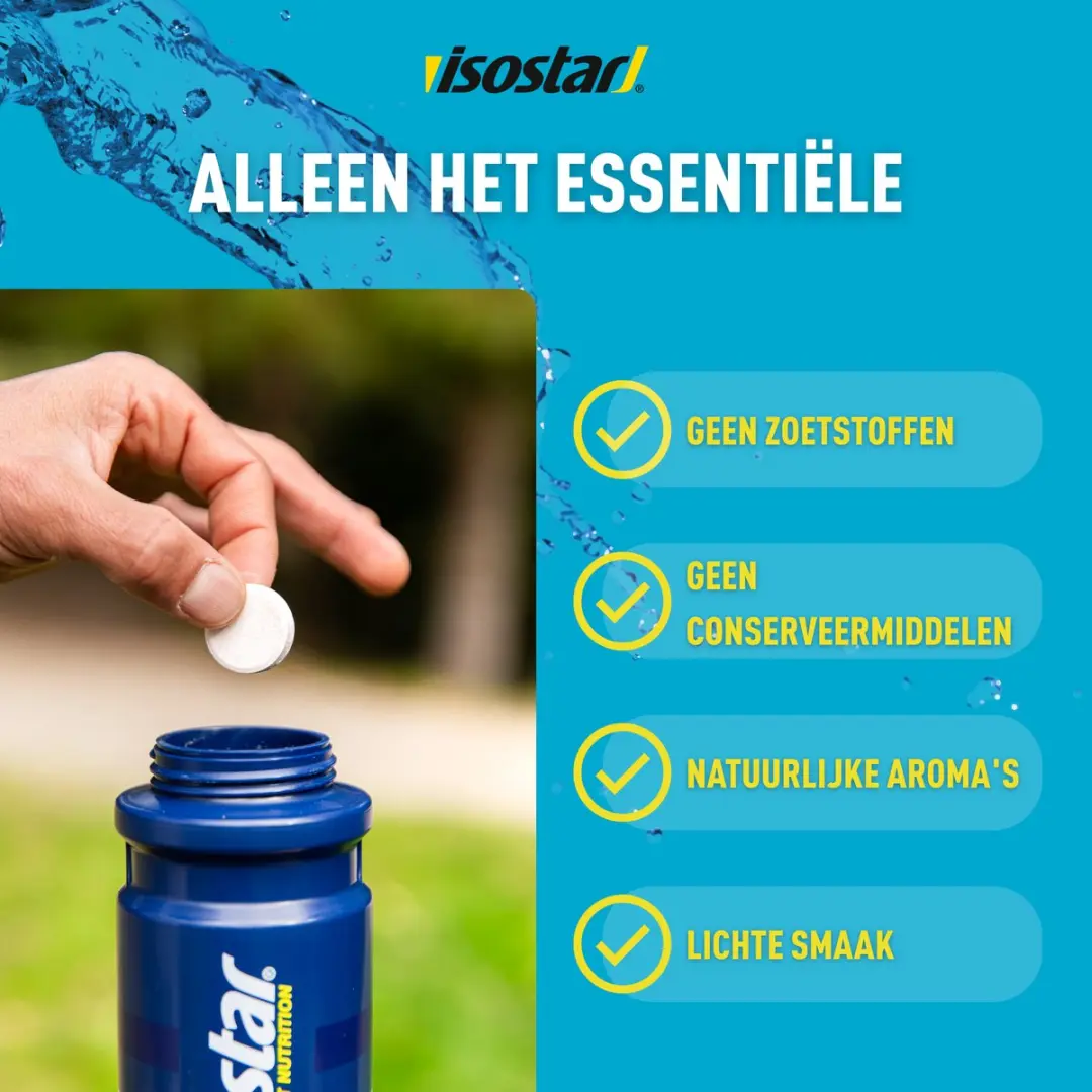 Isostar Hydro Tabs Electrolyten - 860g - 8x108g - Lemon
