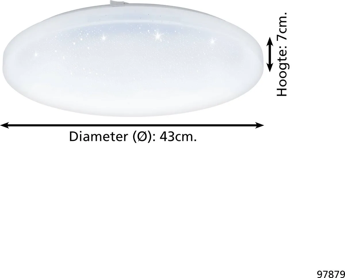 Eglo Frania-s Wandlamp/Plafondlamp LED Ø43cm - 6 Lichtpunten - Wit - afbeelding 6 van 6
