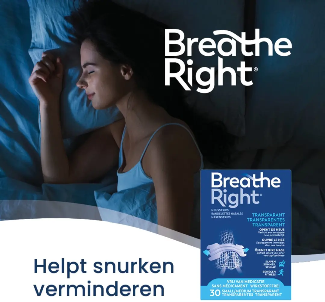 Breathe Right Neusstrips Extra Sterk - 44 Stuks