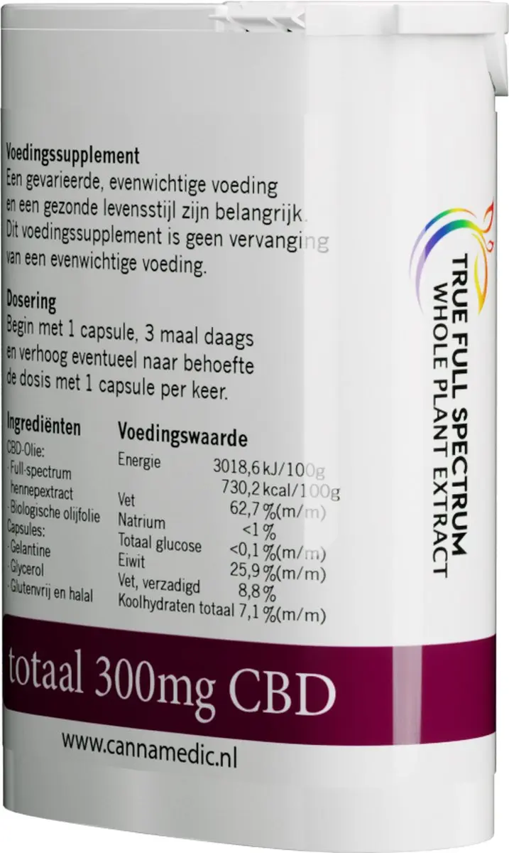 Cannamedic CBD Capsules 3mg - 100 Stuks