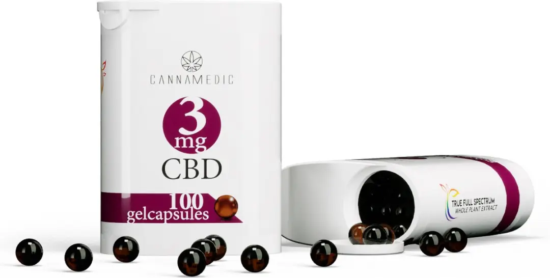 Cannamedic CBD Capsules 3mg - 100 Stuks
