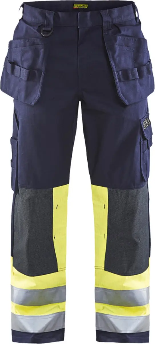 Blåkläder Multinorm Werkbroek 1479-1514 - D100 - Marine/High Vis Geel - afbeelding 6 van 6