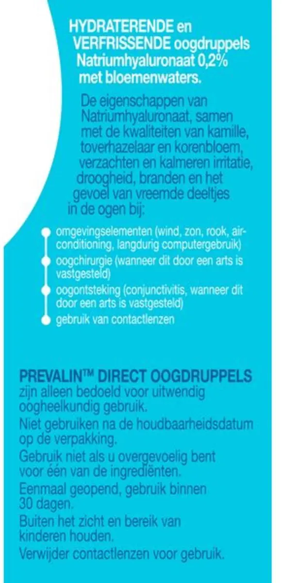 Prevalin 5-in-1 Direct Oogdruppels - 20ml