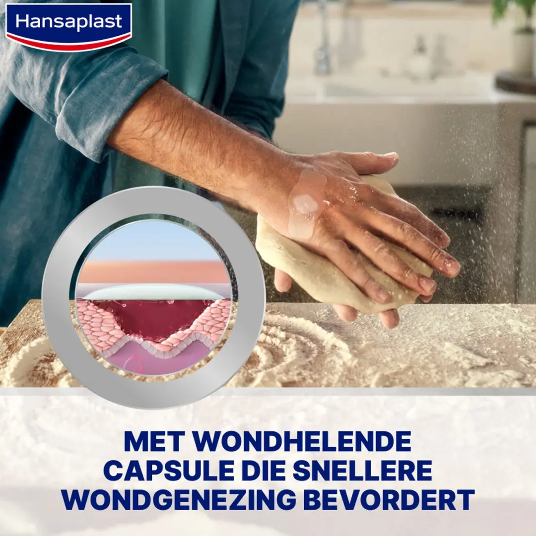 Hansaplast Second Skin XL Hydrocolloïd Pleisters - 3 Stuks - Transparant - afbeelding 6 van 6