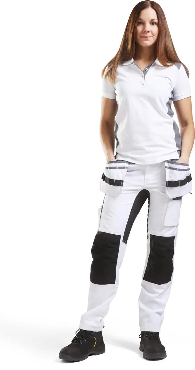 Blåkläder Schildersbroek Dames 7910-1000 - Wit/Zwart