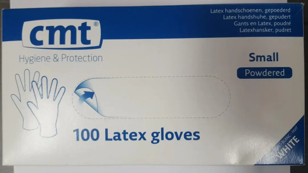 CMT Wegwerp Latex Handschoenen Medium