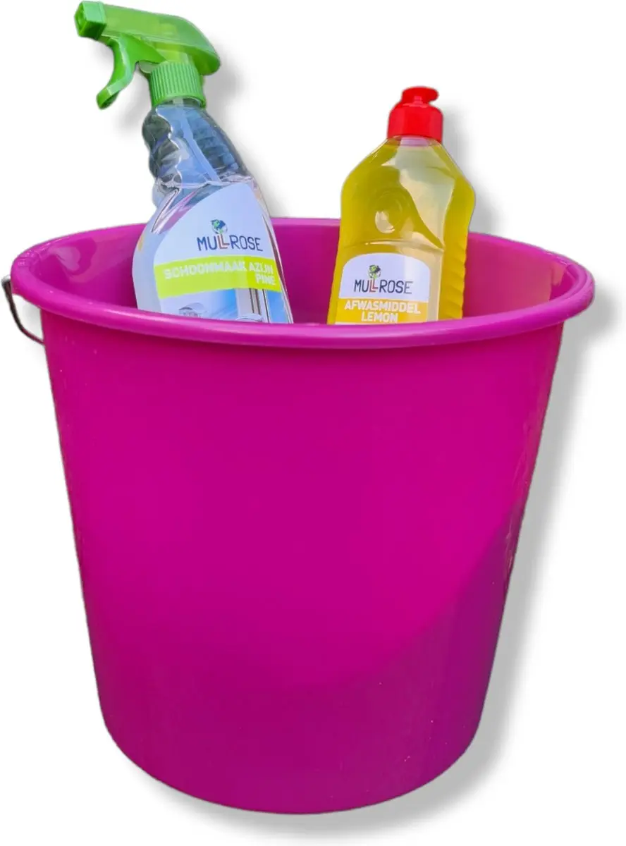 Mullrose Huishoudemmer 10L - roze - HH200003