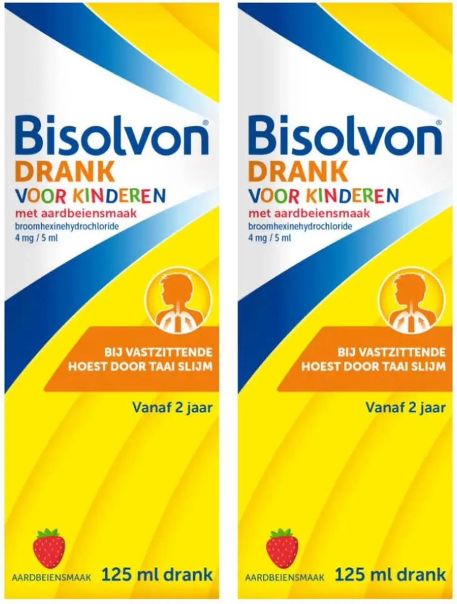 Bisolvon Drank Voor Kinderen Aardbeiensmaak - 250ml (2x125ml)