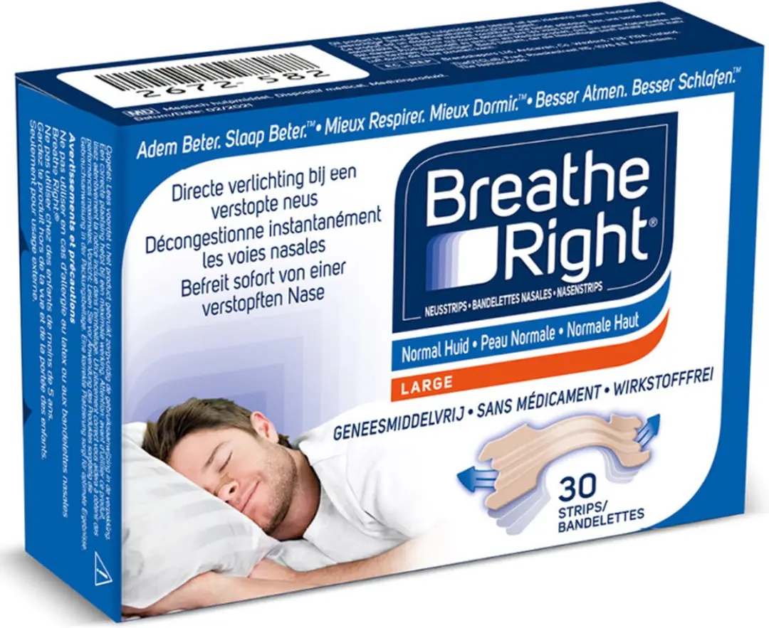 Breathe Right Neusstrips Large - 30 Stuks