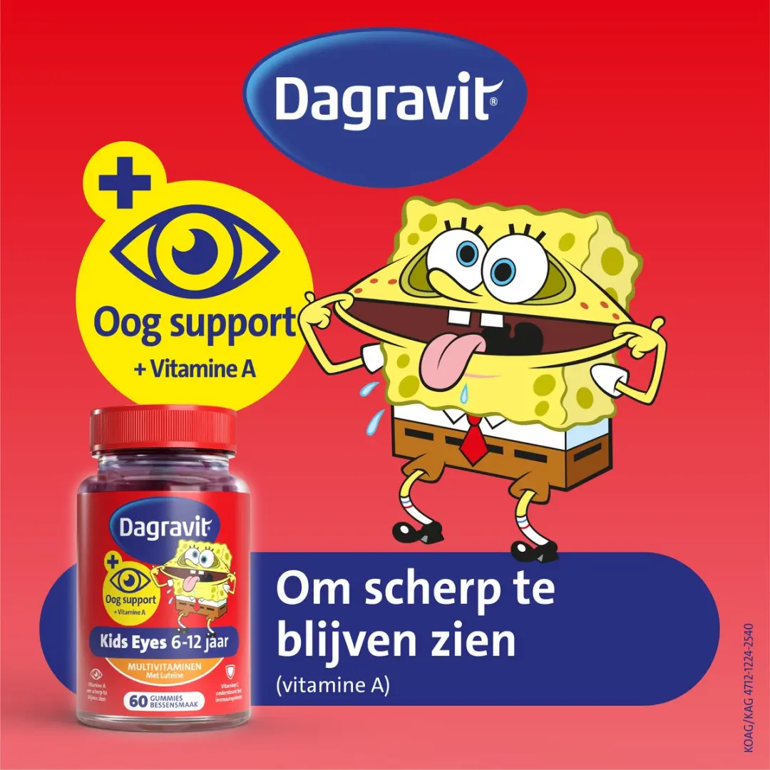 Dagravit Kids Eyes Multivitaminen 60 Gummies - Bessensmaak - Leeftijd 6-12 jaar