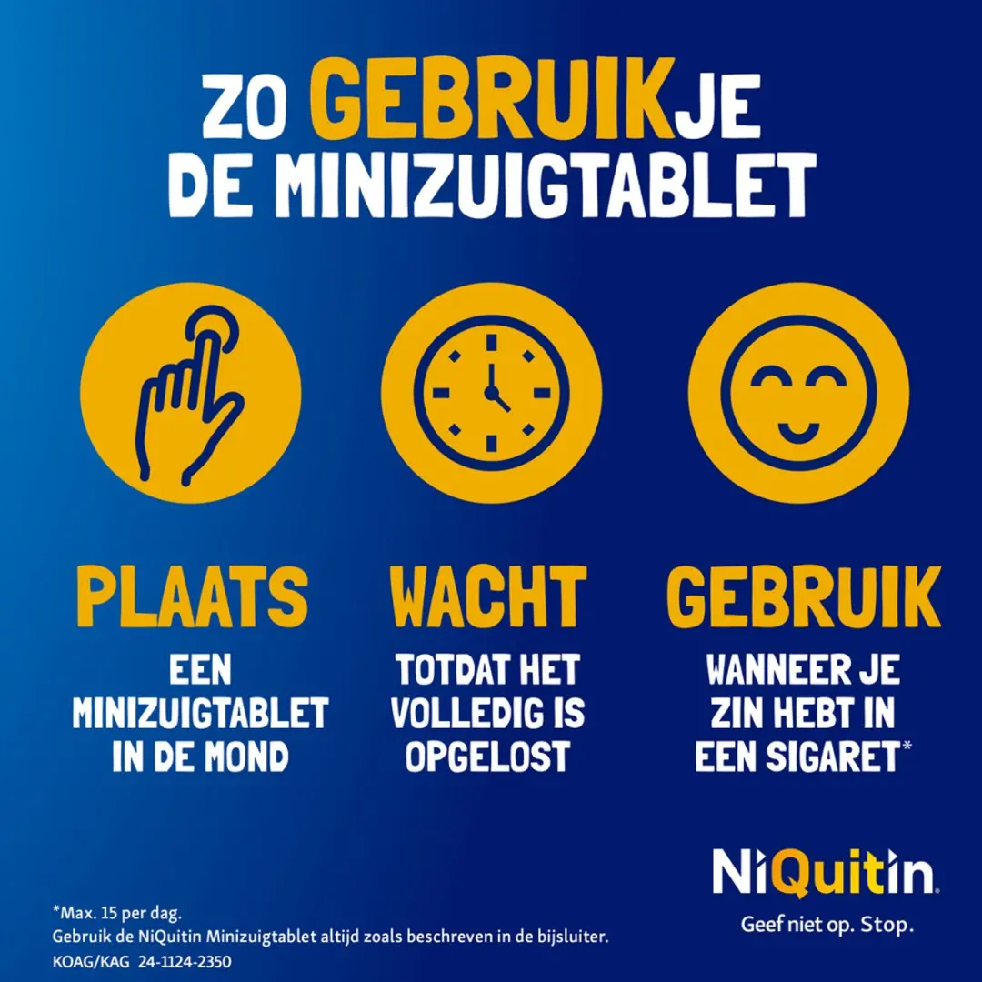 NiQuitin Mini Zuigtabletten 4mg - 180 Stuks