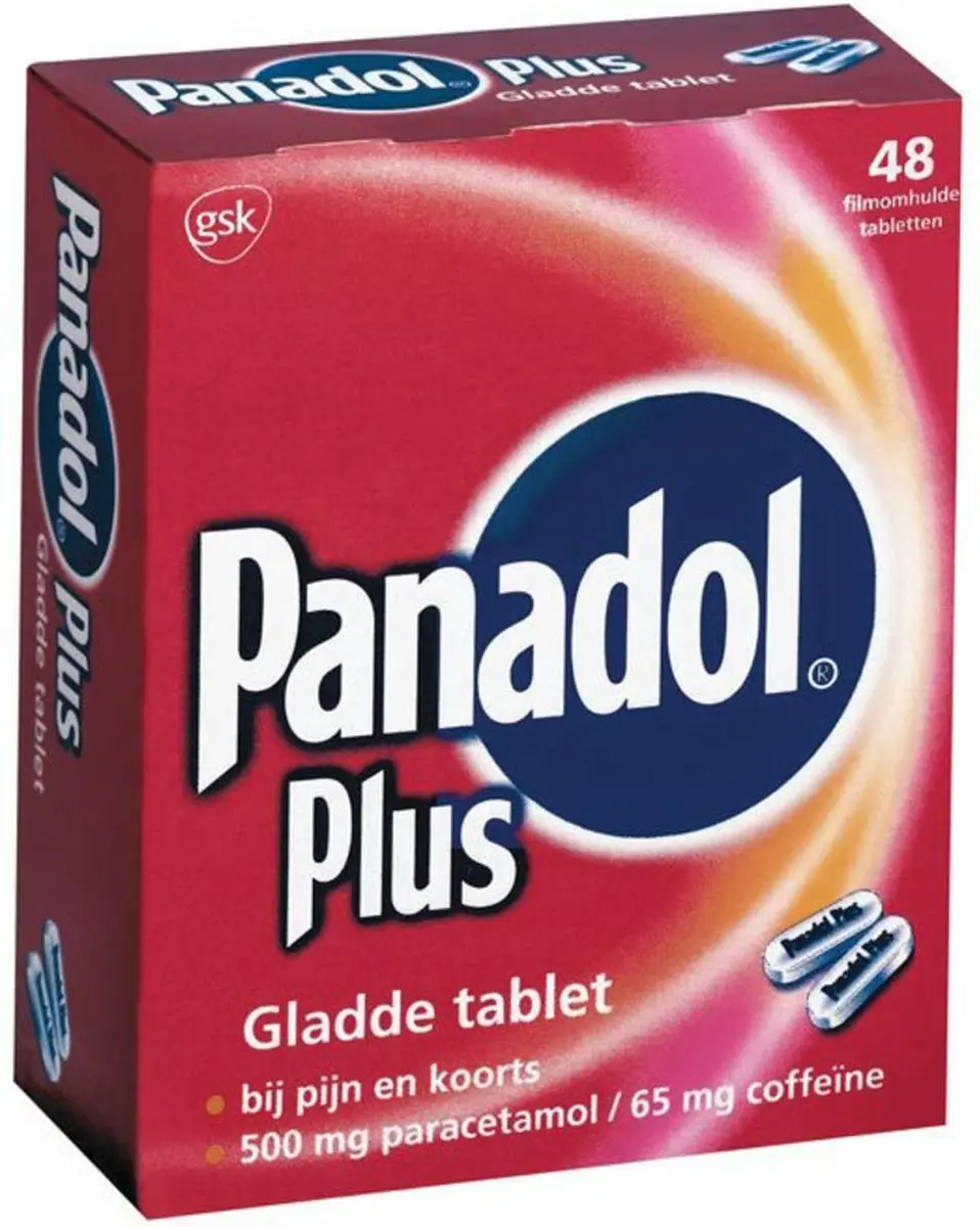 Panadol Plus 500mg Gladde Tabletten - 96 Stuks
