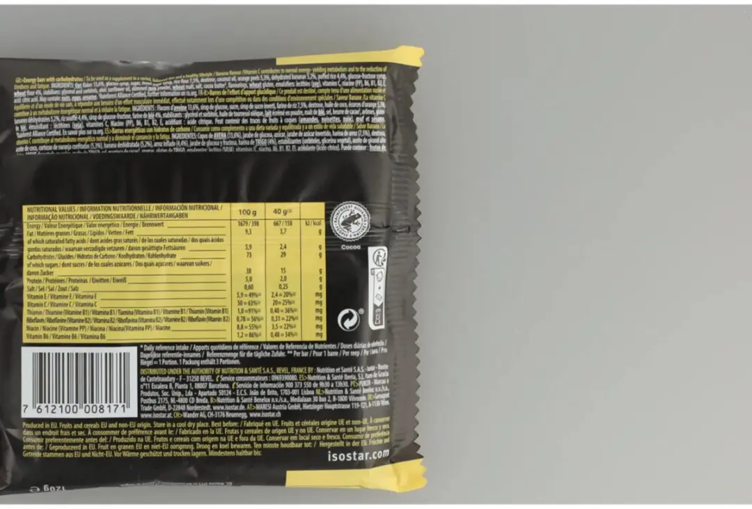 Isostar High Energy Sportreep Banaan - 20 Stuks