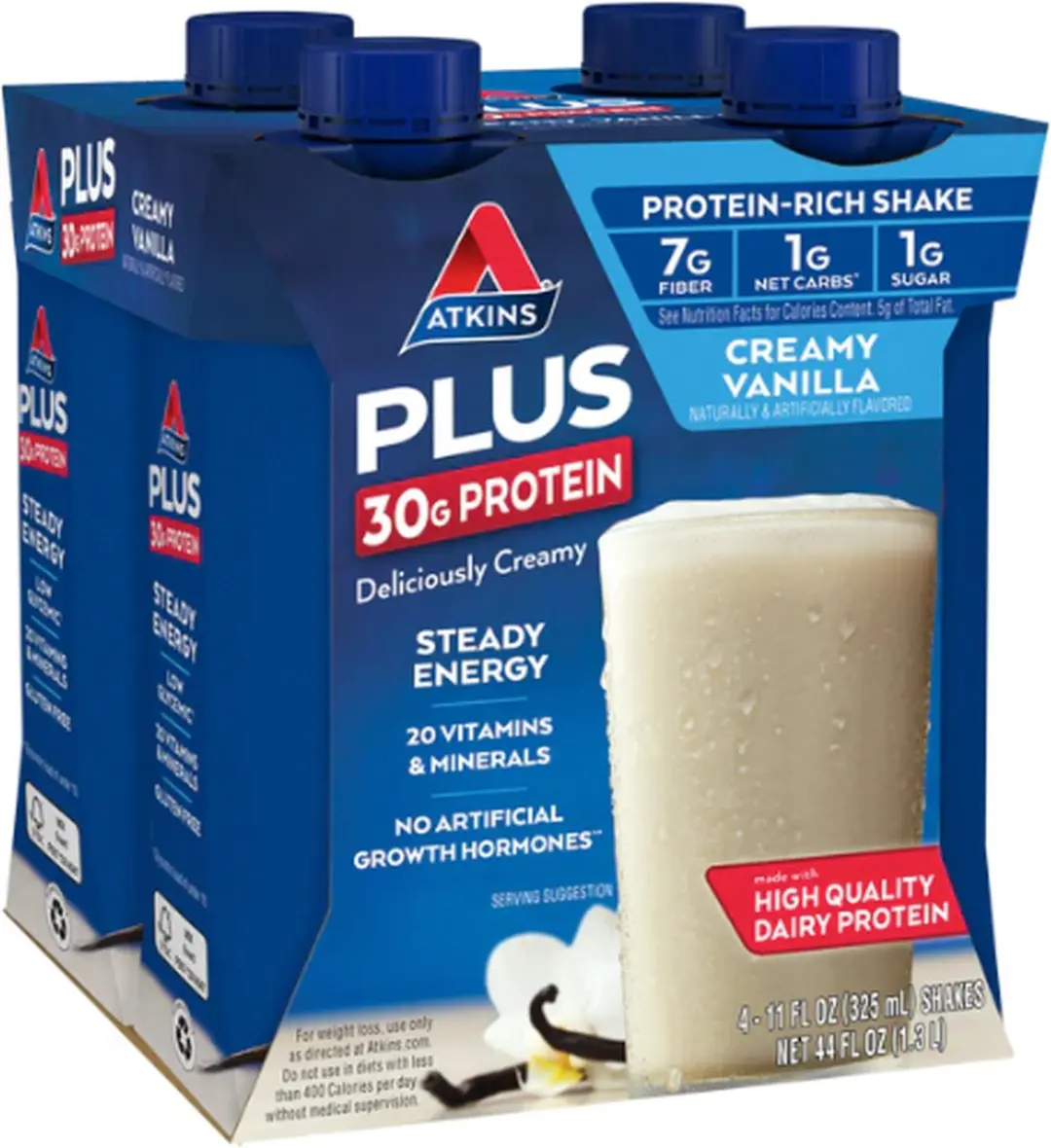 Atkins Protein Shake Creamy Vanilla 4x325ml