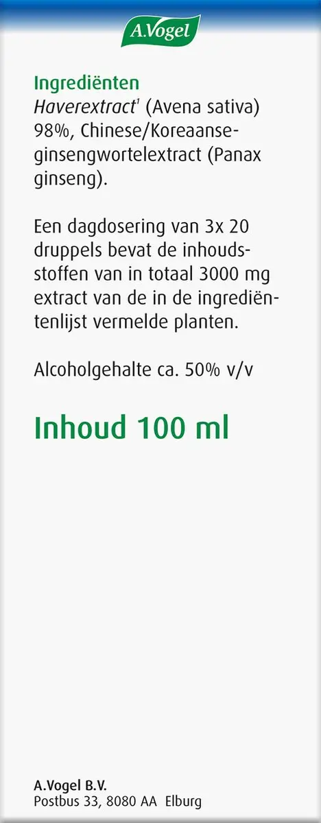 A.Vogel Avena Sativa Druppels 100ml