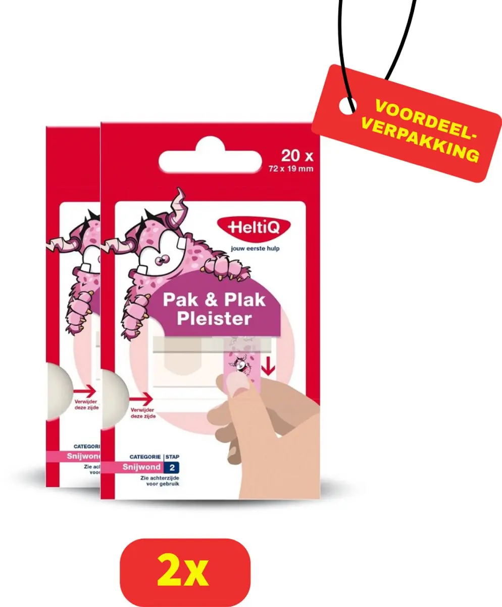 Heltiq Pak & Plak Pleisters Roze