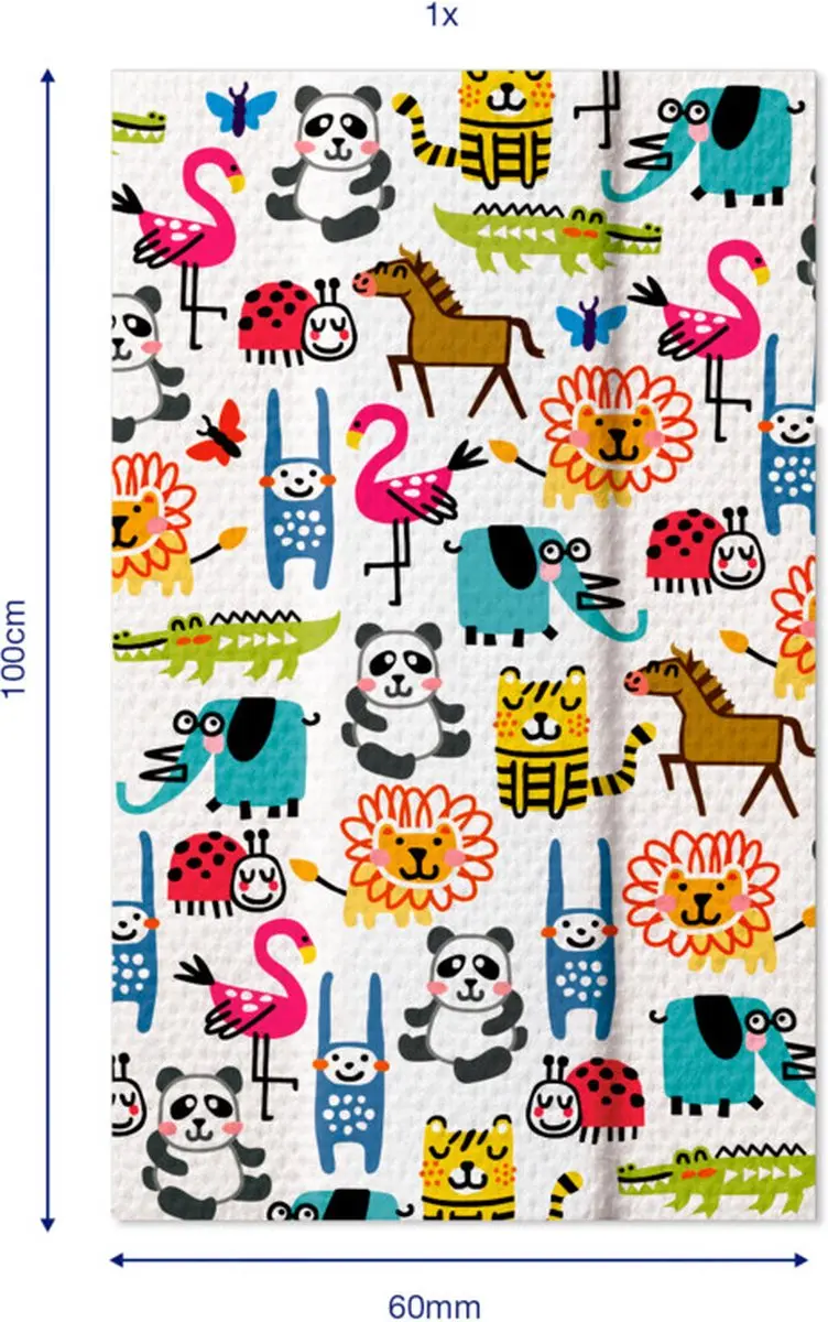 Hansaplast Kids Sensitive Dieren Pleisters 10 Stuks - 10x6cm - Meerkleurig
