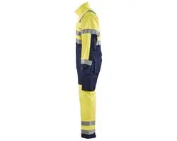 Blåkläder Overall High Vis 6373-1804 - 54 - Geel/Marineblauw