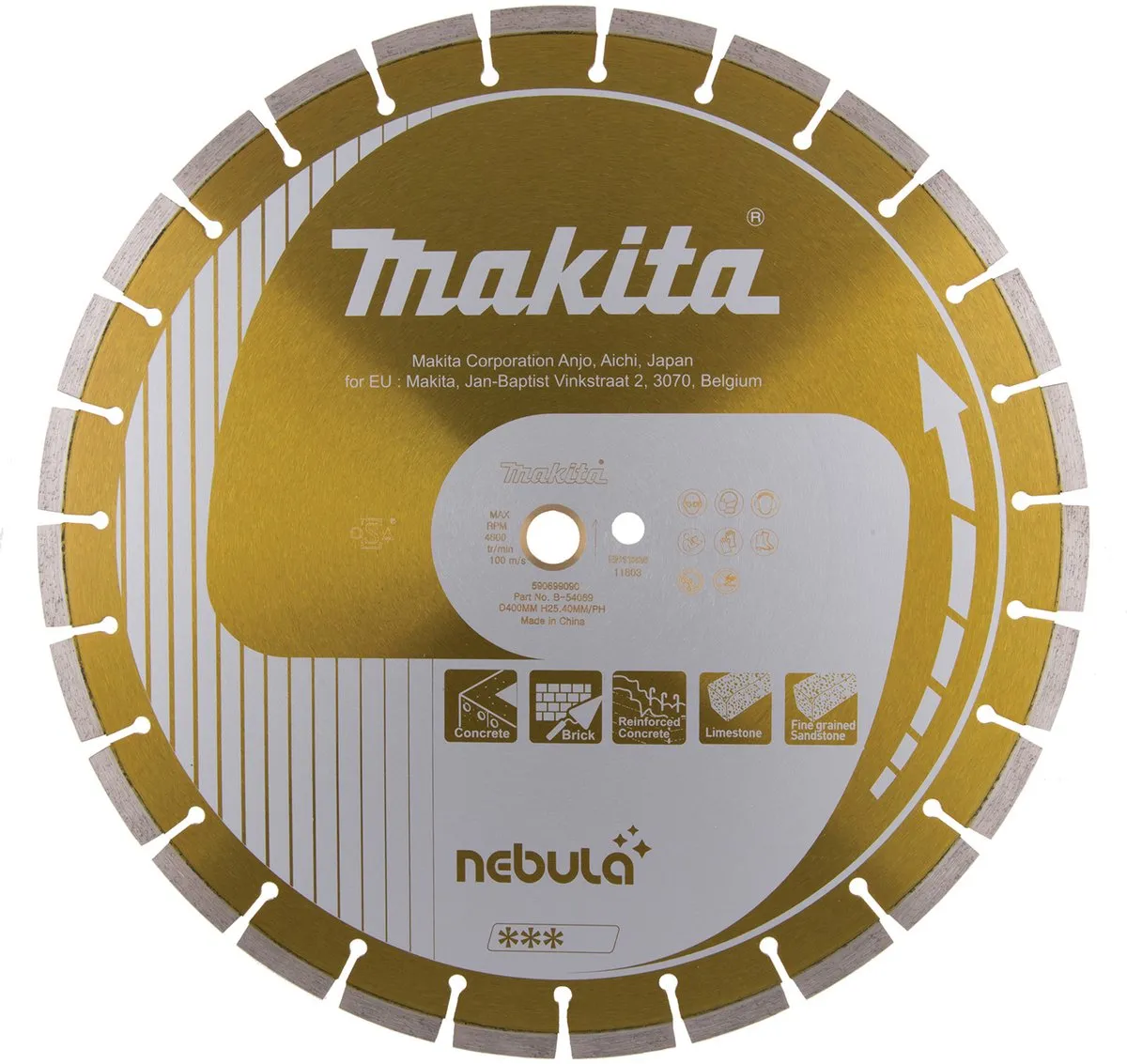 Makita B-54069 Diamantschijf 400x25,4mm