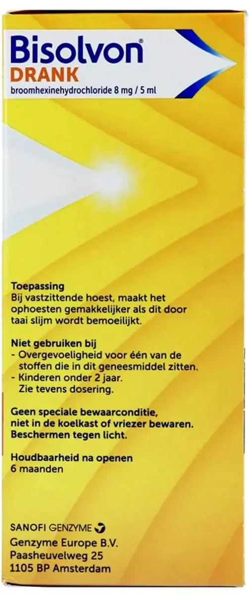 Bisolvon Drank Vastzittende Hoest 200ml