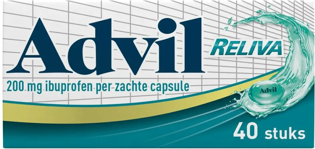 Advil Reliva Liquid Caps 200mg - 40 capsules