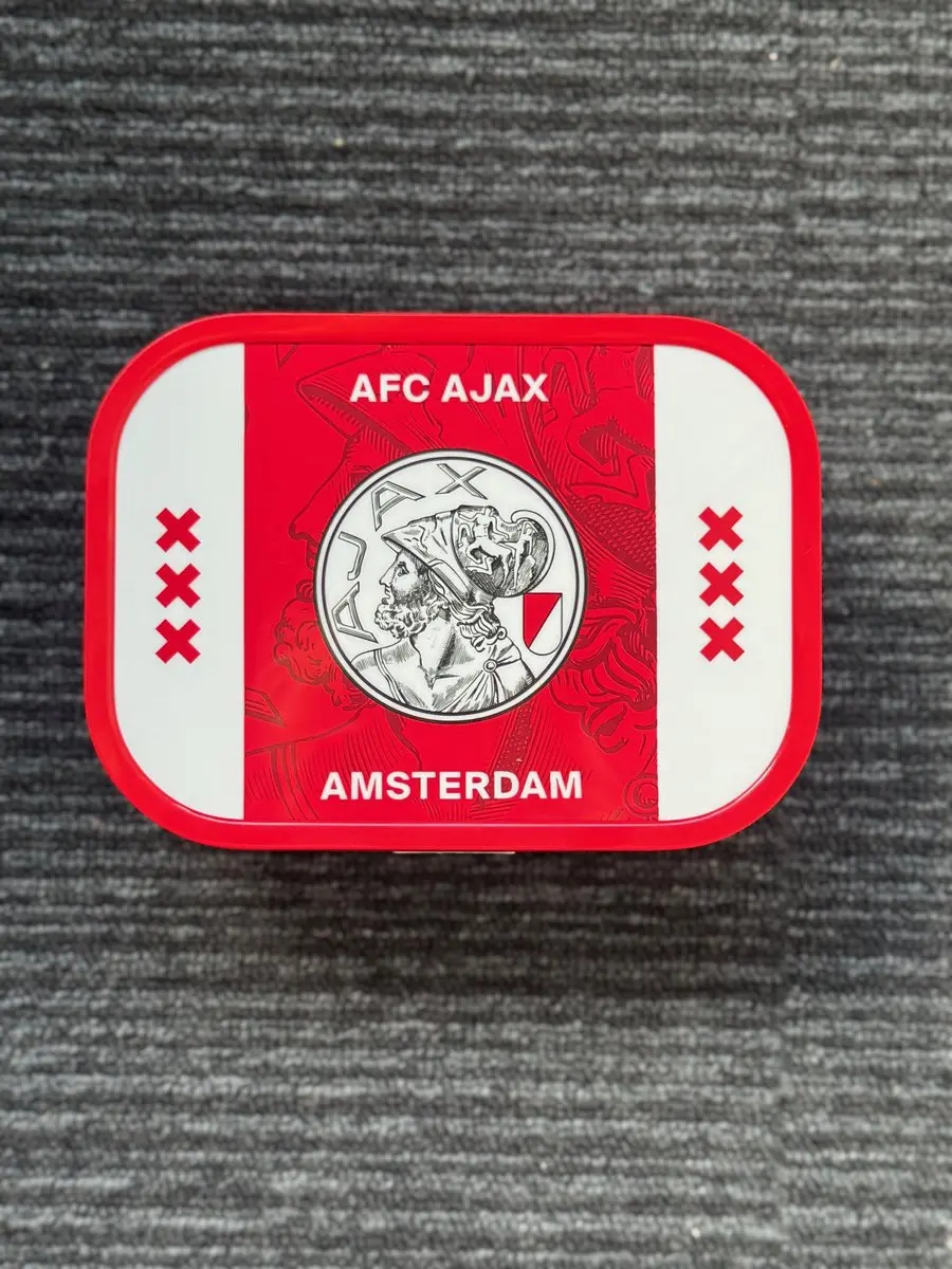 Ajax Lunchbox 0,33L - 2-delig - Rood/wit