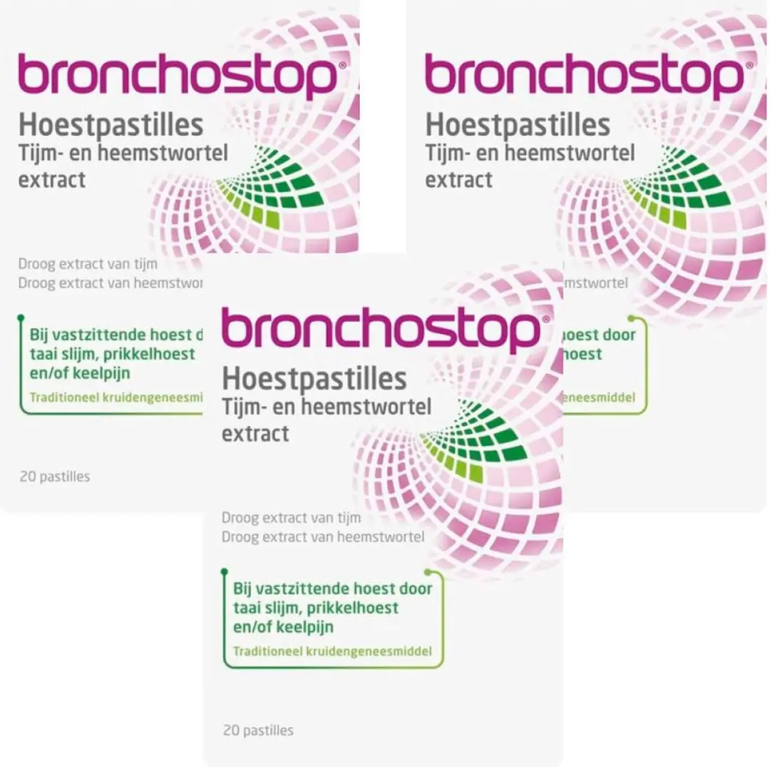 Bronchostop Hoestpastilles Honing & Citroen - 60 Stuks