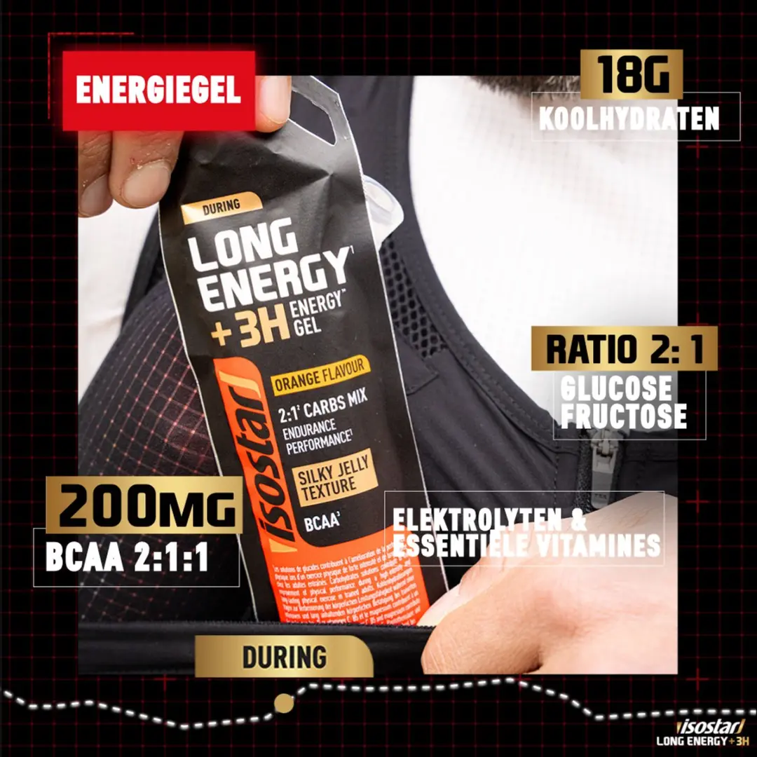 Isostar Long Energy 3H+ Gel - 12x40g - Orange
