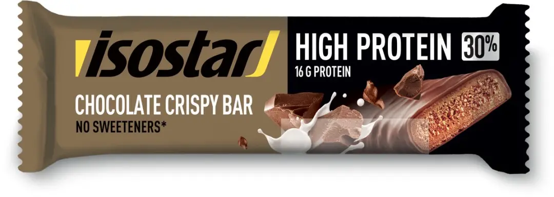Isostar High Protein Eiwitreep Crispy Chocolade - 16x55g