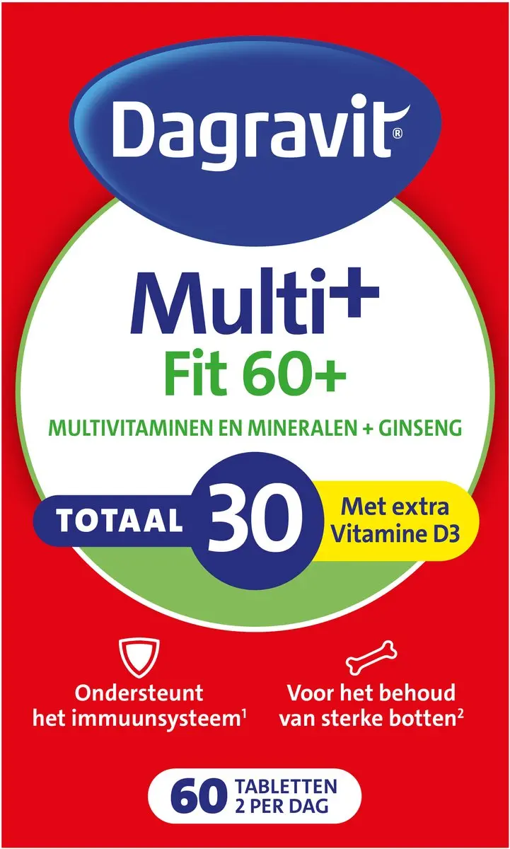 Dagravit Vitaal 60+ Multivitaminen 60 tabletten