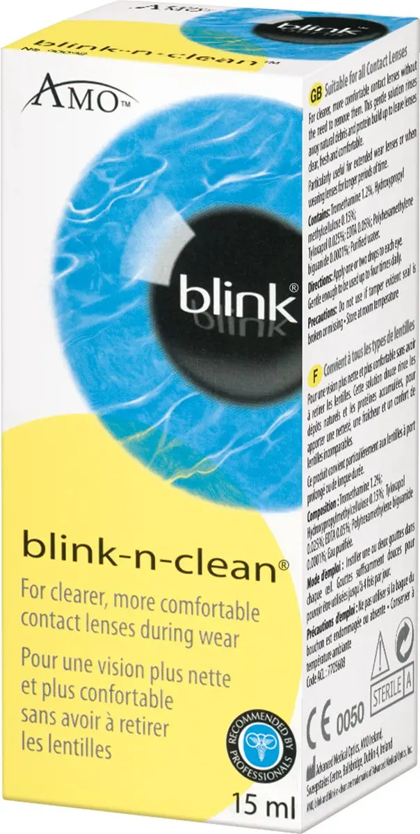 Blink-n-Clean Oogdruppels 15ml - Alles-in-één Lenzenvloeistof