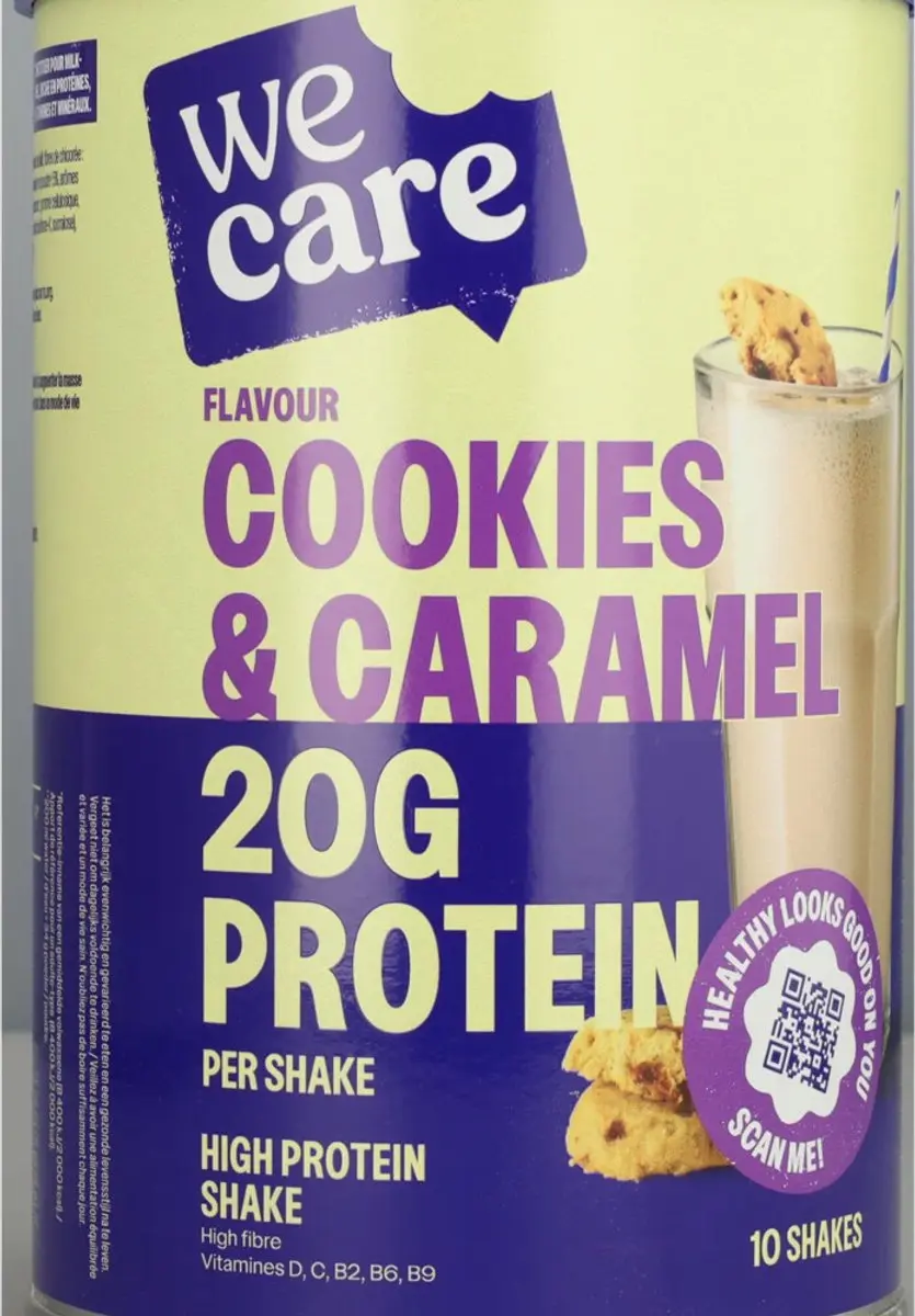 weCare High Protein Shake Cookies Karamel 340g