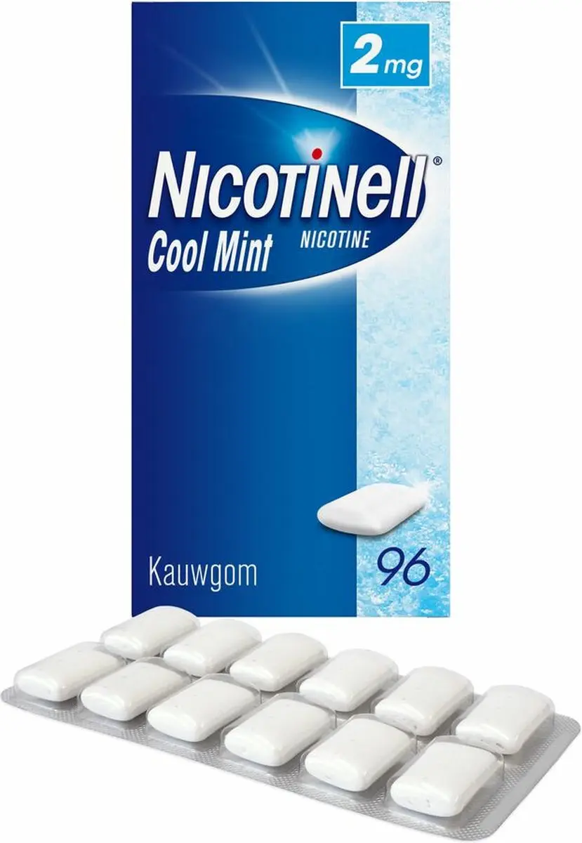 Nicotinell Kauwgom Cool Mint 2mg - 288 Stuks (3x96)